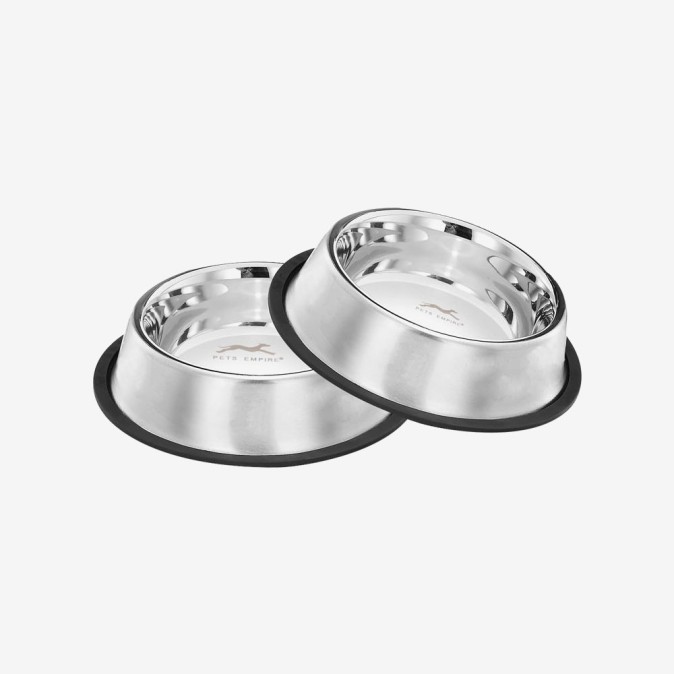 Pets Empire Stainless Steel Dog Bowl (Set of 2)