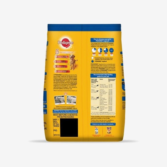 Pedigree Adult Dry Dog Food, 1kg Pack 37 Nutrients